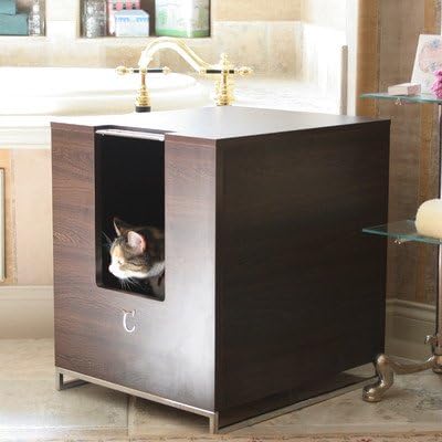 Modern Cat Designs Litter Box Hider - Brown