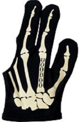 Voodoo Large Bone Pool Glove - Skeleton Design - Billiard Glove