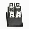6-Pin-Snap-In-Rectangle-Rocker-Latching-ONOFF-CarBoat-Double-Pole-Double-Throw-Switch-Head-25mm-x-31mm-20A125VAC-16A250VAC-4-Pack-from-US-Solid
