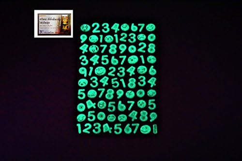 PertidStar Glow In The Dark Stars Wall Stickers Number for Starry Sky, Perfect For Kids Bedding Room or Birthday Gift ,Beautiful Wall Ceiling Decals Perfect For Baby Nursery Bedroom Decor,Set 30