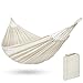 Best Choice Products 2-Person Brazilian Double Hammock Bed w/ Carrying Bag for Backyard, Patio, Indoor Outdoor Use, Cross-Woven Cotton Fabric for Comfort - White