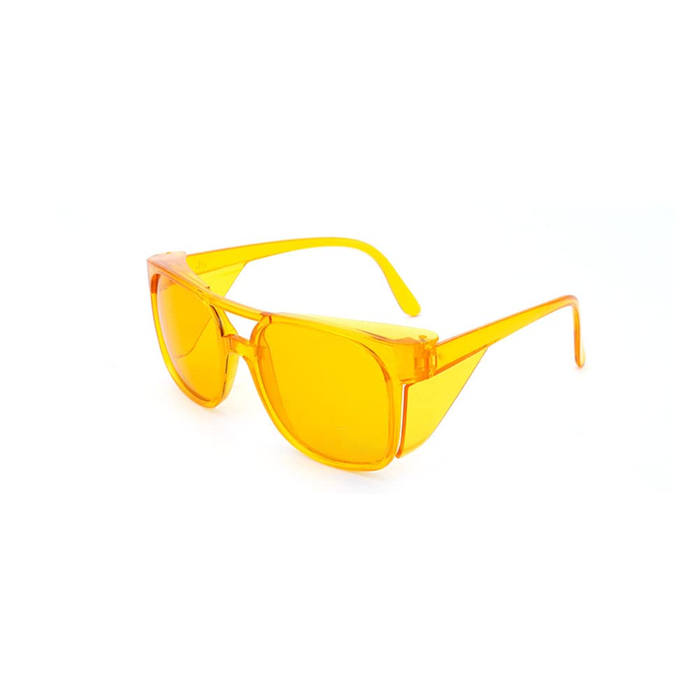 Safety Protective Goggles, Anti-Scratch Welding Sunglasses Wrap-Around Lab Glasses for DIY, Grinding and Cutting (Yellow)