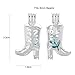 Zmaomaoy 10pcs High Heel Boots Pearl Cage Bright Silver Beads Cage Locket Pendant Jewelry Making-for Oyster Pearls, Essential Oil Diffuser, Fun Gifts (High Heel Boots)