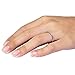 Buy Jewels 14k White Yellow Rose Gold 2mm Half Band Natural Diamond Wedding Anniversary Ring (1/10 cttw, G-H Color)