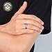 King Will Men's 8MM Multi Faceted Tungsten Carbide Ring Polished Wedding Engagement Band (7)