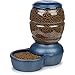 Petmate Replendish Gravity Feeder for Cats and Dogs, 4 Sizes Available, Mason Silver, 18 lb (24497)