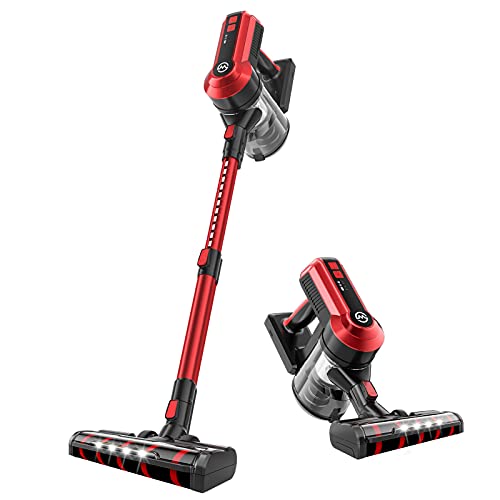 Cordless Vacuum Cleaner, 23Kpa Stick Vacuum with 300W Brushless Motor
