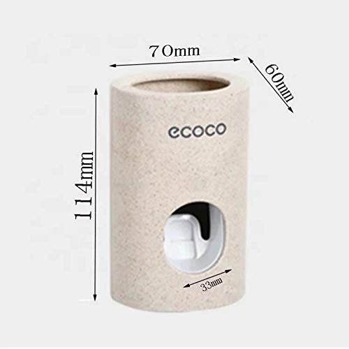 Automatic Toothpaste Dispenser Set with Wall Mounted Hands Free Toothpaste Squeezer for Kids and Adult