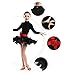 Happy Cherry Kids Girls Leotard Dance Dress Latin Rumba Samba Salsa Dancewear