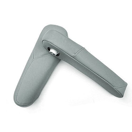 1 pair gray leather armrest arm rest cover upholstery for honda c…