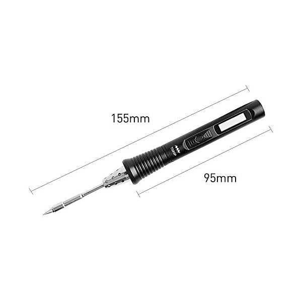 NewHail TS80P Tragbarer Elektrische Lötkolben Set, 12 V, Typ C USB, Digital, OLED, programmierbar, Taschenformat, smart… – Bild 4