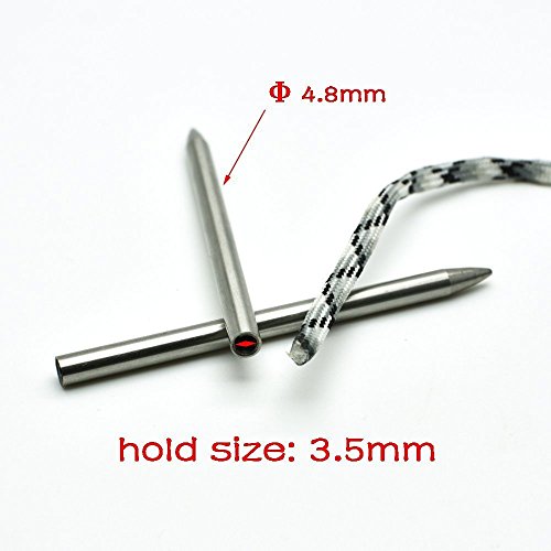 Aketek Stainless Steel 550 Paracord Fid, Lacing, Stitching Needles 2pcs