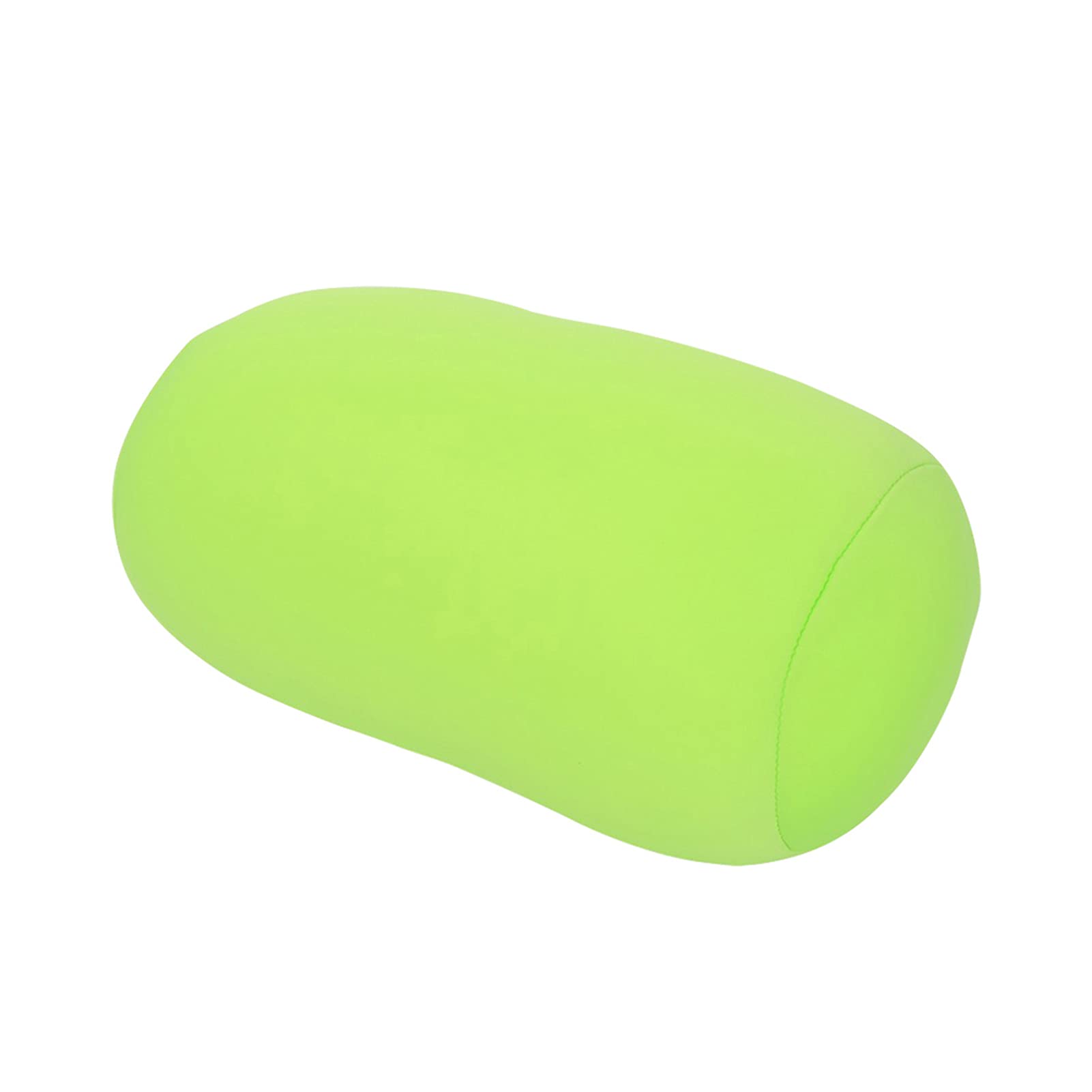 lyrlody Roll Cervical Support, Mini Round Neck Roll, Soft Microbead Travel Pillow for Spine and Neck Support Soft Filler 30×14CM (Green)