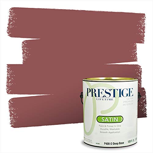 PRESTIGE Paints Interior Paint and Primer In One, 1-Gallon, Satin, Comparable M…
