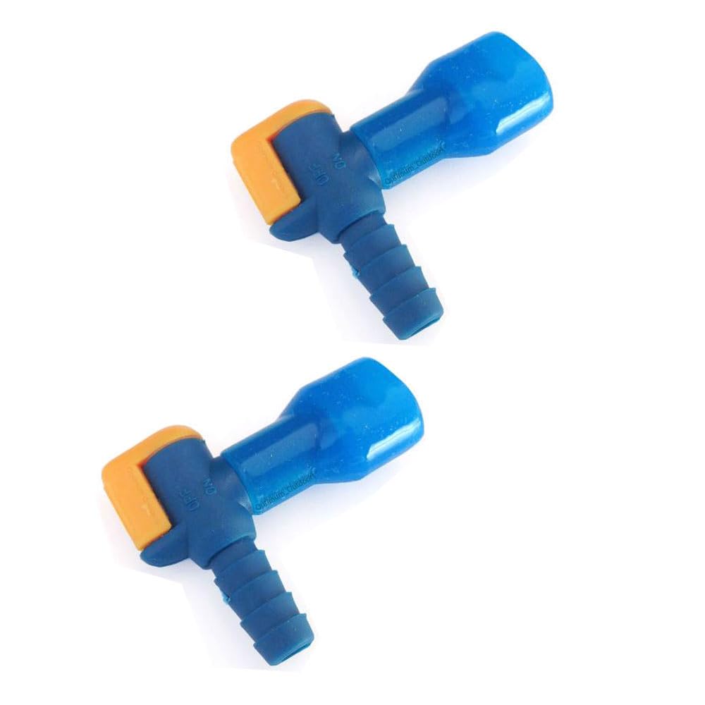 Pack of 2 x 90 Degree Hydration Pack Bite Valves Replacement Mouthpiece Valve for Hydration Backpack Water Bladder Fits Camelbak