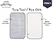 Baby-To-Love Waterproof Changing Pad Liners, Baby Boy Burp Cloth, Changing Table Pad (Blue Stripes, Bundle)