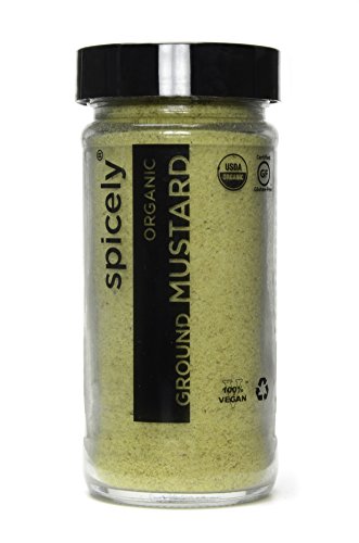 Spicely Organics Mustard Powder (Yellow) 1.70 Ounce Jar Certified Gluten Free, 2 OunceUSDA Organic