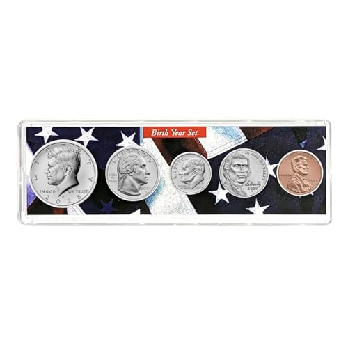2025-5 Coin Birth Year Set in American Flag Holder Uncirculated