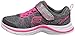 Skechers Kids Swift Kicks Running Shoe, Charchaol/Neon Pink,11.5 M US Little Kid