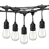 Lichtketting gloeilamp LED retro, 48ft IP65 waterdicht 15 2W LED-lampen E27 op warm wit 2700K verlichting met netvoeding…