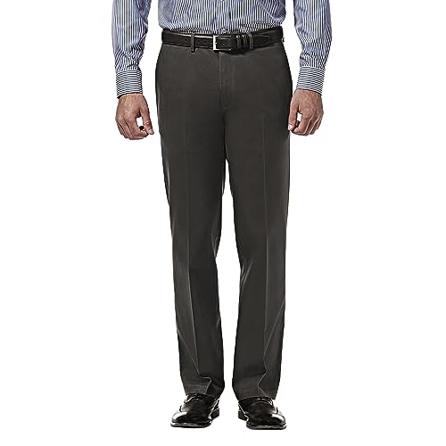 Haggar Men's Premium No Iron Khaki Straight Fit