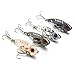 4pcs/lot 4CM 7G Metal VIB Hard fishing Baits pike trout peche fishing lures W...