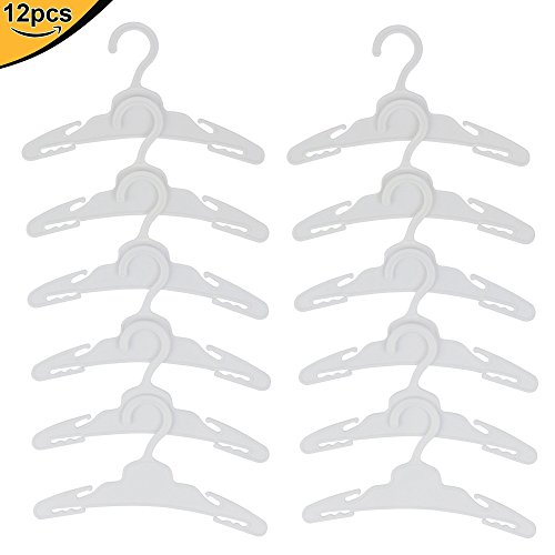 ZITA ELEMENT Lot 12 Pcs Doll Hangers for American 18 inch Doll and Other 14 - 18 Inch Doll Clothes Hangers - Thumbnail 7