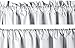 Amazon Basics Room Darkening Blackout Window Curtain with Rod Pocket and Tie Back, 52 x 84 Inches, White - Set of 2