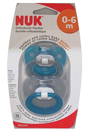 Nuk Juicy Orthodontic Pacifier 0 6 Months 2 Ea Green Pricepulse