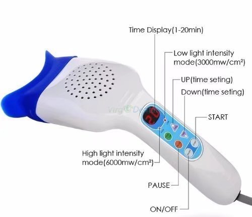MKDental LED-Lampe für Zahnaufhellung, in der Hand gehalten, 6.000 mW/cm2