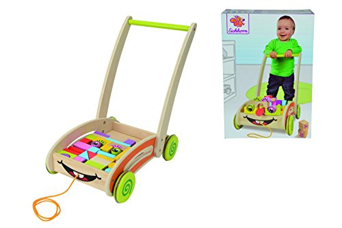 Eichhorn 100001833 - Eichhorn, Spiel- und Lauflernwagen - teilmontiert - mit 35 bunten Bausteinen aus Holz - 39 x 25 x… – Bild 3
