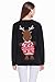 *daisysboutique* Women's Christmas Reindeer Themed Knitted Holiday Sweater Girl Pullover (Medium, Reindeer-3D Nose)