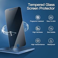 NEW'C 3 Pack Privacy Screen Protector for iPhone