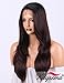 K'ryssma Burgundy Wig with Dark Root Synthetic Wigs for Women Long Straight Natural Looking Dark Red Wig with Side Part