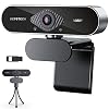 Webcam with Microphone, DEPSTECH 1080P HD Webcam with Auto Light Correction for Desktop/Laptop, Streaming Computer USB…