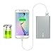 8000mAh Power Bank Portable Charger, iXCC Aluminum High Speed Compact External Battery Pack Charger for iPhone, iPad, Samsung Galaxy and More