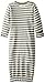 L'ovedbaby Unisex-Baby Newborn Organic Gown, Sage/White, 0/3 Months