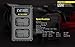 Nitecore USN1 Digital Dual Slot Travel Camera Charger for Sony NP-FW50 Batteries, Compatible with a5000, a5100, a6000, a6300, a6500, a7, a7 II, a7R. a7R2, a7S, a7s II, DSC-RX10s and LumenTac Adapter