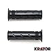 Krator Motorcycle Street Bike Black Hand Grips 7/8
