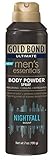Gold Bond Ultimate Men's Essentials Body Powder Spray, Nightfall, 7 Oz