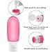 Oursunshine Travel Bottles,Leakproof Silicone Refillable Travel Containers,Squeezable Travel Tube Sets Cosmetic Toiletry Containers for Shampoo Lotion Soap (3oz or 2oz)