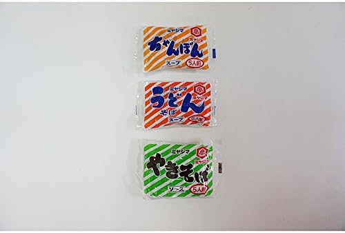 Japanese Chanpon & Udon・Soba 2 types Soup 5 Packs, Yakisoba 1 type Souce 5 Packs