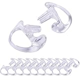 HDE Two Way Radio Ear Mold Replacement Earpiece Insert for Acoustic Coil Tube Earbud (10 Pair, 5 - Medium, 5 - Large) (Clear)