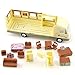 HAPTIME 7.6 inch Cool Mini Motorhome Toy Die-cast Pullback Recreational Vehicle Pull Back RV with DIY Furnitures Holiday Camper Van Model for Kids Children Gift (Beige)