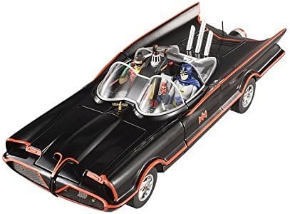 1966 TV Series Batmobile With Batman &amp; Robin Figures 1/18 by Hotwheels DJJ39 by Batmobile