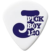 Pickboy J-Pick, White, Cellulose, 1.20mm, 10 picks