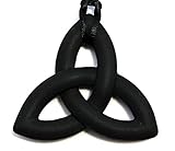 Peacemaker Jewelry Trinity Knot Silicone Teething Pendant Necklace (Black)