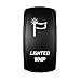 Bright Light Powersports Laser Backlit Blue LED Light Rocker Switch Lighted Whip On/Off 20A 12V