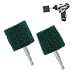 Pro Tools 2 Cylinder Scuff Balls 180 Grit - Use with Power Drill Impact Driver - Quick-Change Hex Shank
