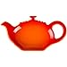 Le Creuset Flame Stoneware Tea Bag Holder